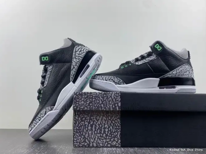 Kick Theory Jordan Glow Green Air 3 CT8532-031 0507